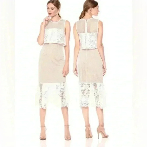 NWT Elliatt Dress Serenity Revolve Anthropologie Lace White Trumpet Mermaid Boho - Picture 2 of 15